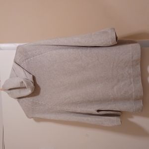 Theory Gorgeous  Heather grey cotton cashmere funnel neck  Sweater S Excellent